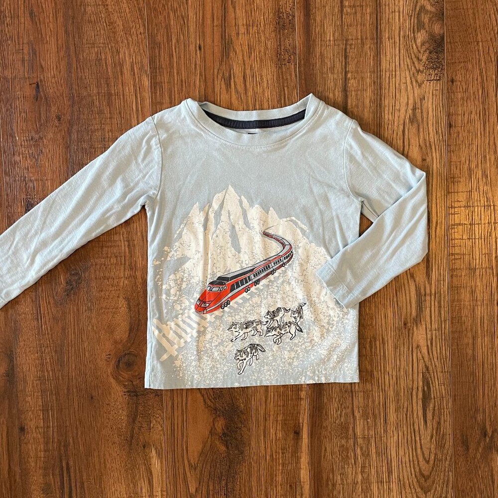 Tea Collection Long Sleeve Tee, Size 3T Polar Train